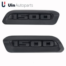 Fit 2019-2023 Ram 1500  Emblem Hood Badge Hood Bezel Pair Left Right Black picture