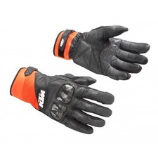 KTM Radical X Leather Motorcycle Gloves Sport Street Gear L / 10 - 3PW200007204 picture