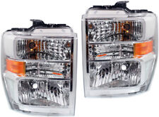 Halogen Headlight Lamp Assembly LH RH Pair for Ford Van Pickup Brand New picture