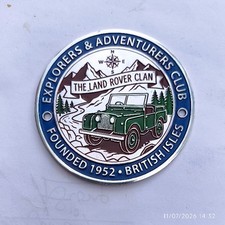 VINTAGE LAND ROVER overseas badge DEFENDER CLASSIC series 1952 picture