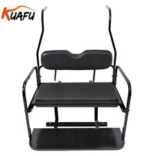KUAFU For Club Car DS 2000.5+ Black Cushion Rear Flip Seat Kit Back Seat picture