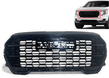 New Fits 2022-2024 GMC Terrain Denali Front Bumper Upper Grille Gloss Black picture