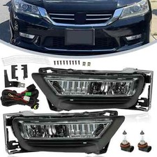 Front Bumper Fog Lights Lamps Assembly For  Honda Accord Sedan 4Dr 2013-2015 L+R picture