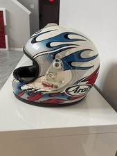 Arai Full Face Motorcycle Helmet Size Medium Flame Graphic Display or Parts picture