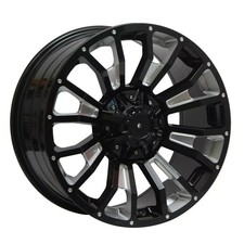 4PCS 20 X 9.5 Inch Gloss Black Milling Wheels Rim 5x135 / 5x127 ET 15 CB 87.1 picture