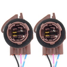 2pcs 3157 4157 Bulb Socket Brake Turn Signal Light Harness Wire Plug Connector picture