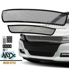 Fits 2015- 18 Dodge Charger/19 SXT Grille Black Mesh Front Upper Bumper Grill SS picture