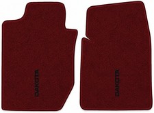1987-1996 Dodge Dakota Cutpile Floor Mats Embroidered Logos Front 2pc picture