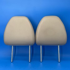 2014-2022 Nissan Rogue Front Left Right Headrest Pair Tan Leather picture