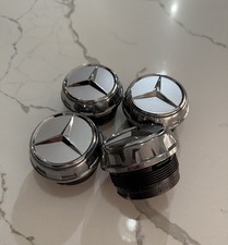 4 PC Center Hub Caps Mercedes S63 W205 W213 W218 Wheel SCREW ON 68mm/2.67 Inch picture