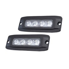 2x 6.3Inch 12W LED Work Light Flood Beam Flush Mount 6000K Off-Road 4WD Truck picture