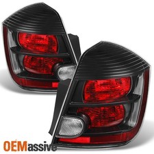 Fits 2007 2008 2009 Sentra Black Tail Lights Brake Lamps Left+Right Replacement picture
