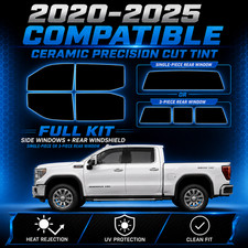 Precut Ceramic Window Tint Kit For 2020-2025 GMC Sierra HD 2500/3500 Crew Cab picture