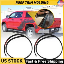 LEFT & RIGHT ROOF DRIP MOLDING For 07-21 TUNDRA CREW MAX 75552-0C060 75551-0C060 picture