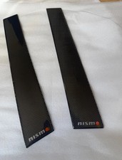 NISMO MID LOGO CARBON B-PILLAR COVERS SKYLINE GTR R34 BNR34 RARE RB26 WHEEL picture