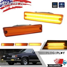 Amber Sequential LED DRL Turn Signal Lights For 1985-86 Oldsmobile Cutlass Salon picture