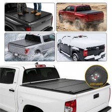 5.5FT Truck Bed Tonneau Cover Hard Tri-Fold Aluminum For 2014-2026 Toyota Tundra picture