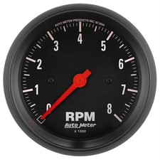 AutoMeter 2699 Z-Series Air-Core In-Dash Tach, 8k RPM, 3-3/8 Inch picture