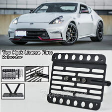 For 15-UP Nissan 370z Nismo Front bumper Tow Hook License Plate Bracket Mount picture