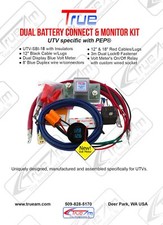 TRUE UTV-SBI-18CM Dual Battery Isolator Connect and Monitor Kit picture