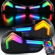 For 2009 10 2011 2012 BMW 3Series E90 Full LED RGB Tail Lights Pair Assembly LCI picture