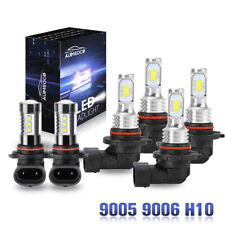 For 2003-06 Chevy Silverado 1500 6X LED Headlights Hi/Lo Fog Lights Bulbs Combo picture