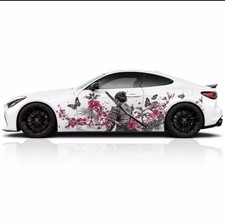 Custom Samurai Livery Racing Side Wrap; JDM Inspired Samurai Custom Decal Side picture