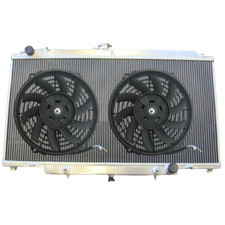 Aluminium Radiator & Fans For 1997-On Nissan Patrol Y61 GU 4.5L Petrol TB45 AT picture