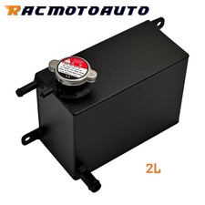 Universal 2L Aluminum Radiator Overflow Coolant Expansion Reservoir Tank Bottle picture