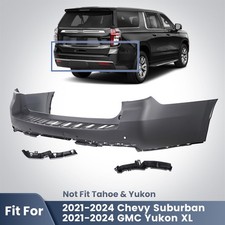 For 2021-2024 Chevrolet Suburban GMC Yukon XL Rear Upper Bumper Cover W/ Sensor picture