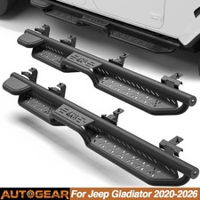2x Steel Running Boards Side Step Nerf Bar For 2020-2026 Jeep Gladiator 4-Doors picture