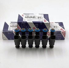 6X Original Bosch OEM 4-hole Fuel Injectors For 99-04 Jeep Cherokee Wrangler 4.0 picture