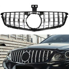 Chrome +Black GTR Style Front Grille Grill For Mercedes Benz W204 C250 C300 C350 picture