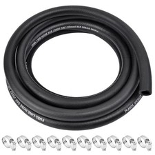 5/16 Inch ID Fuel Line Hose, J30R9 NBR Rubber Push 5/16-10FT With 10 Clamps picture