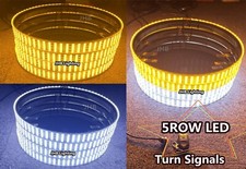 JHB 15.5'' 5ROWS Pure Amber White Turn Signal Switchback LED Wheel Rings Lights picture