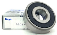 NEW KOYO 6302 RS   Deep Groove Radial Ball Bearing 15x42x13mm JAPAN picture
