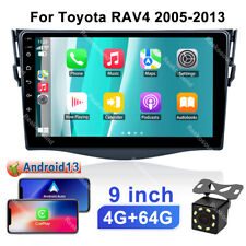 4+64G For TOYOTA RAV4（05-13）9'' Android 13 Carplay Car Stereo Radio Navi GPS+CAM picture