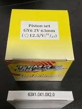 SCOOTER GY6 150cc TTMRC 63MM Forged High Compression 2 Valve Piston Kit picture