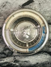 Vintage 1960’s Mercury Logo Silver and Blue Steering Wheel Horn Button picture