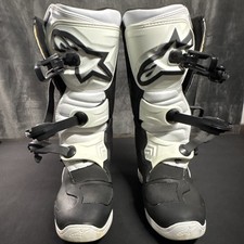 BRAND NEW Alpinestars Tech 3 Youth Kids Motocross Boots White Black Size 8 picture