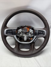 2023-2026 RAM 2500 3500 LEATHER WRAPPED STEERING WHEEL HEATED BROWN HEATED NICE picture