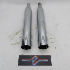 Pair of Rinehart Racing NOS Slip on Mufflers Harley RR-429-25-16P RR-428-22-13 picture