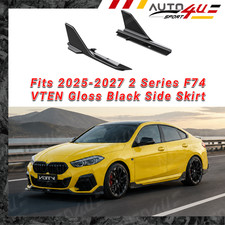 For 2025-2027 BMW 2 Series F74 VTEN Side Skirt Rocker Panel Gloss Black Body Kit picture