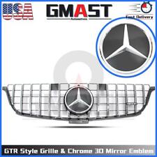 Chrome Silver GTR Style Grille W/3D Star For Mercedes Benz ML-Class W166 2012-15 picture