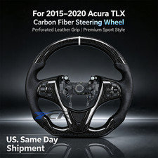 Custom carbon fiber black leather sport steering wheel for 2015-2020 Acura TLX picture