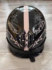 Authentic Harley Davidson Helmet Black and Pink DOT Approved Size Small 56-56cm picture
