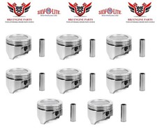8 Silvolite Dish Top Pistons for 1977-1979 Oldsmobile 403 6.6 V8  picture