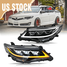 2x LED Headlights For Toyota Camry 2012 2013 2014 Front Lamps Assembly Animation picture