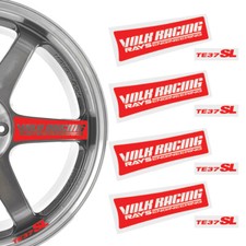 TE37SL Decal Set Vinyl Spoke Replacement Sticker For VolkRacing Rim Wheel 17/18