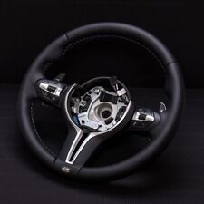 Real Leather Flat Customized Sport Universal Steering Wheel BMW M5 5 6 7 Series picture